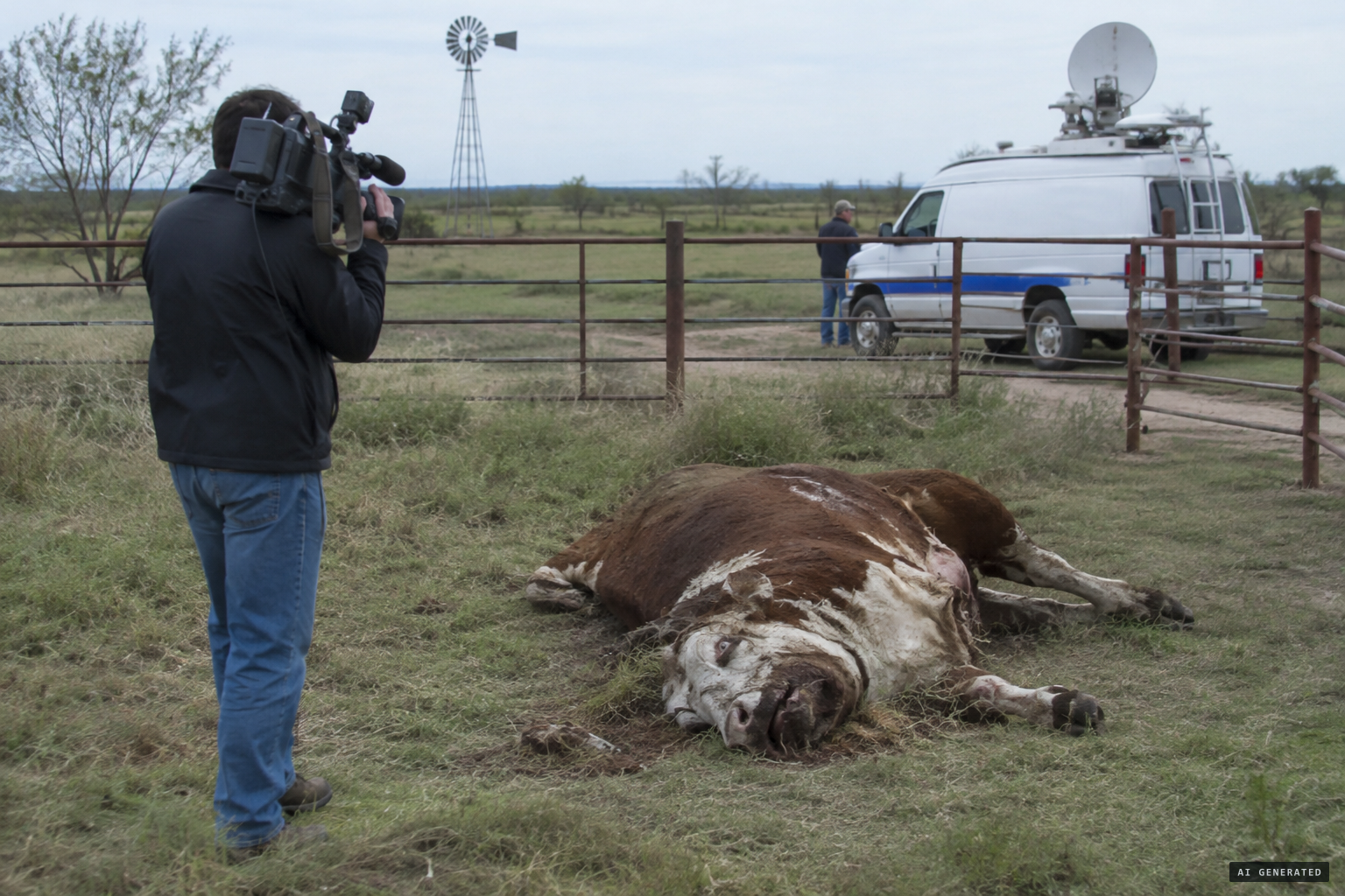 KAVU-TV films the dead animal before the story goes national