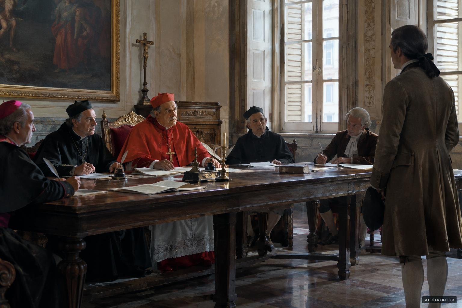 The canonical process opens under Cardinal Vicar della Somaglia