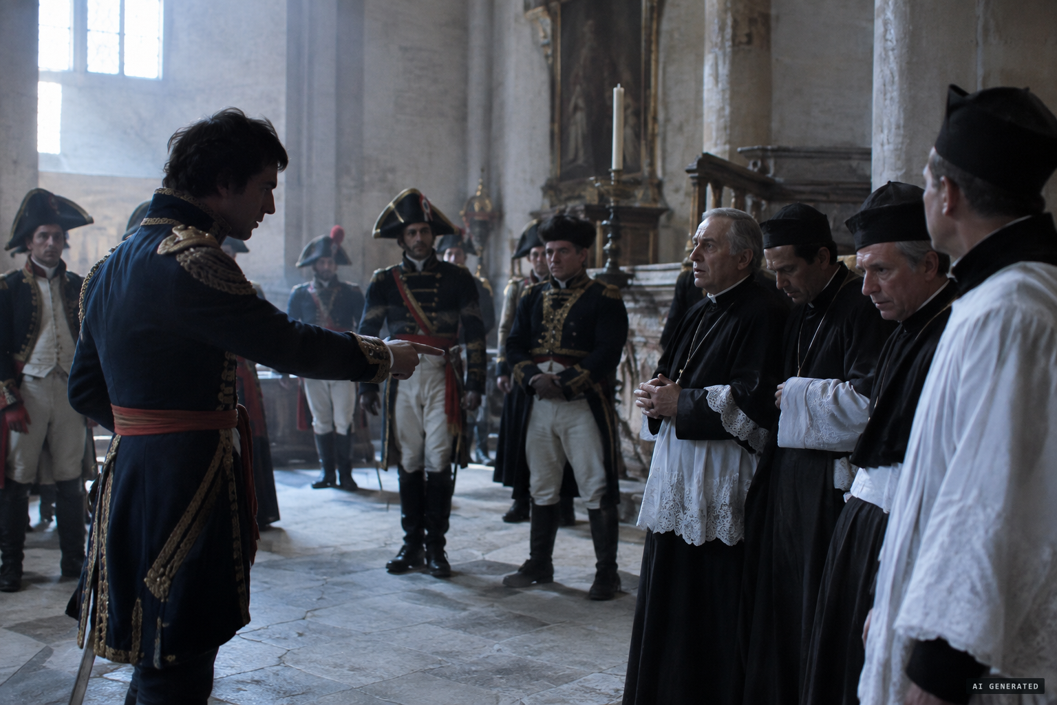 Napoleon summons the canons and accuses them of imposture