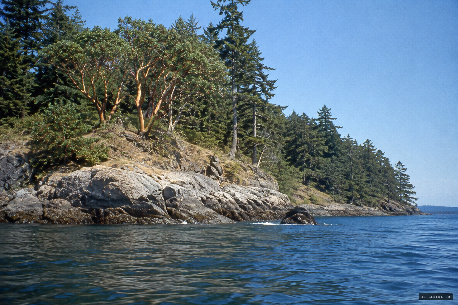 Helen Point on Mayne Island, named as the mermaid's rock