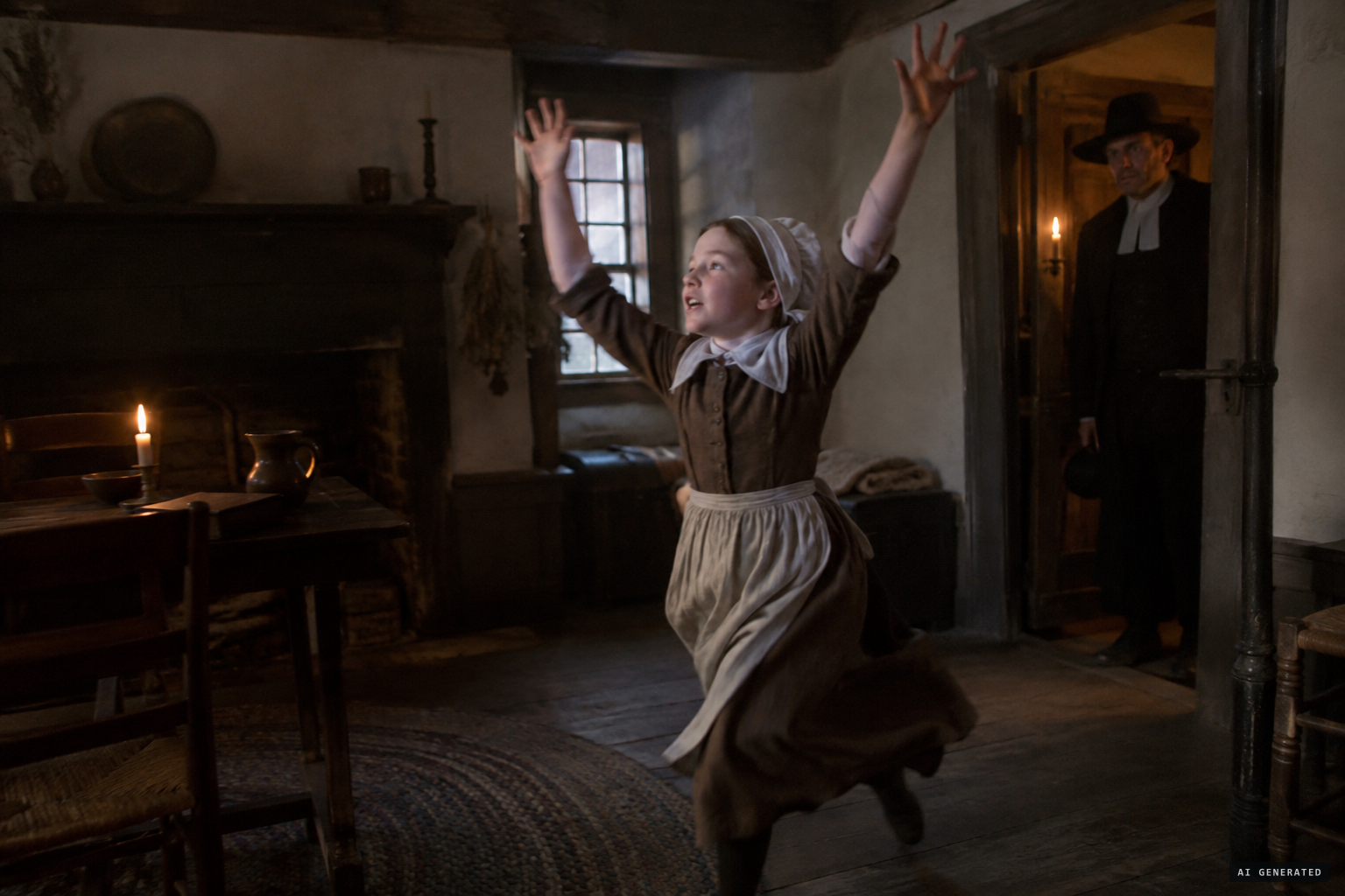 Abigail 'hurried with Violence to and fro in the room'