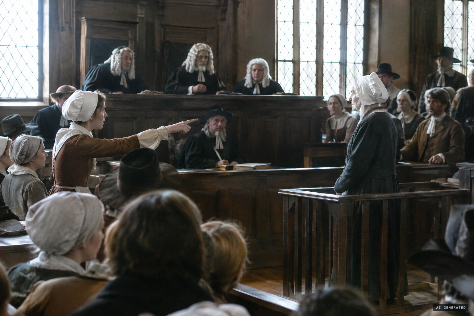 The Court of Oyer and Terminer admits spectral evidence