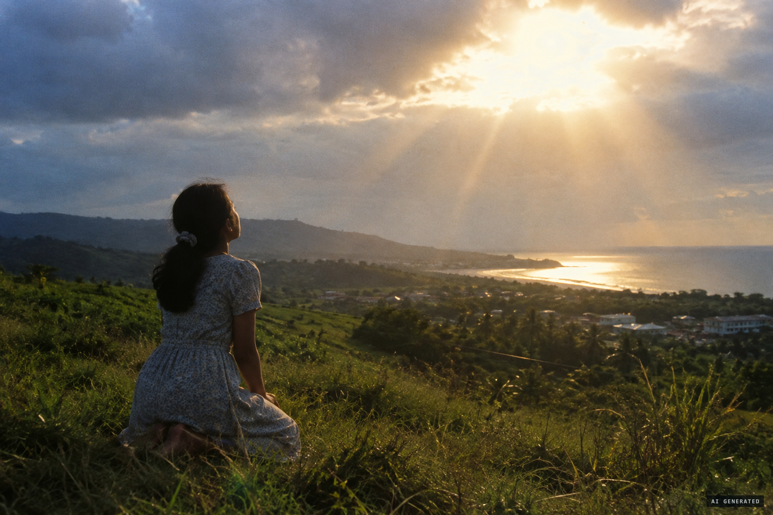 Judiel Nieva reports a bright light at the first public apparition