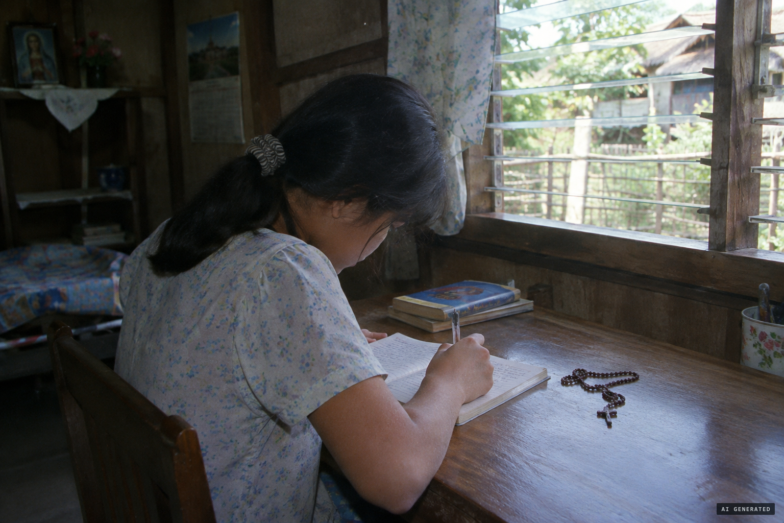 Nieva writes down the messages said to come from Mary