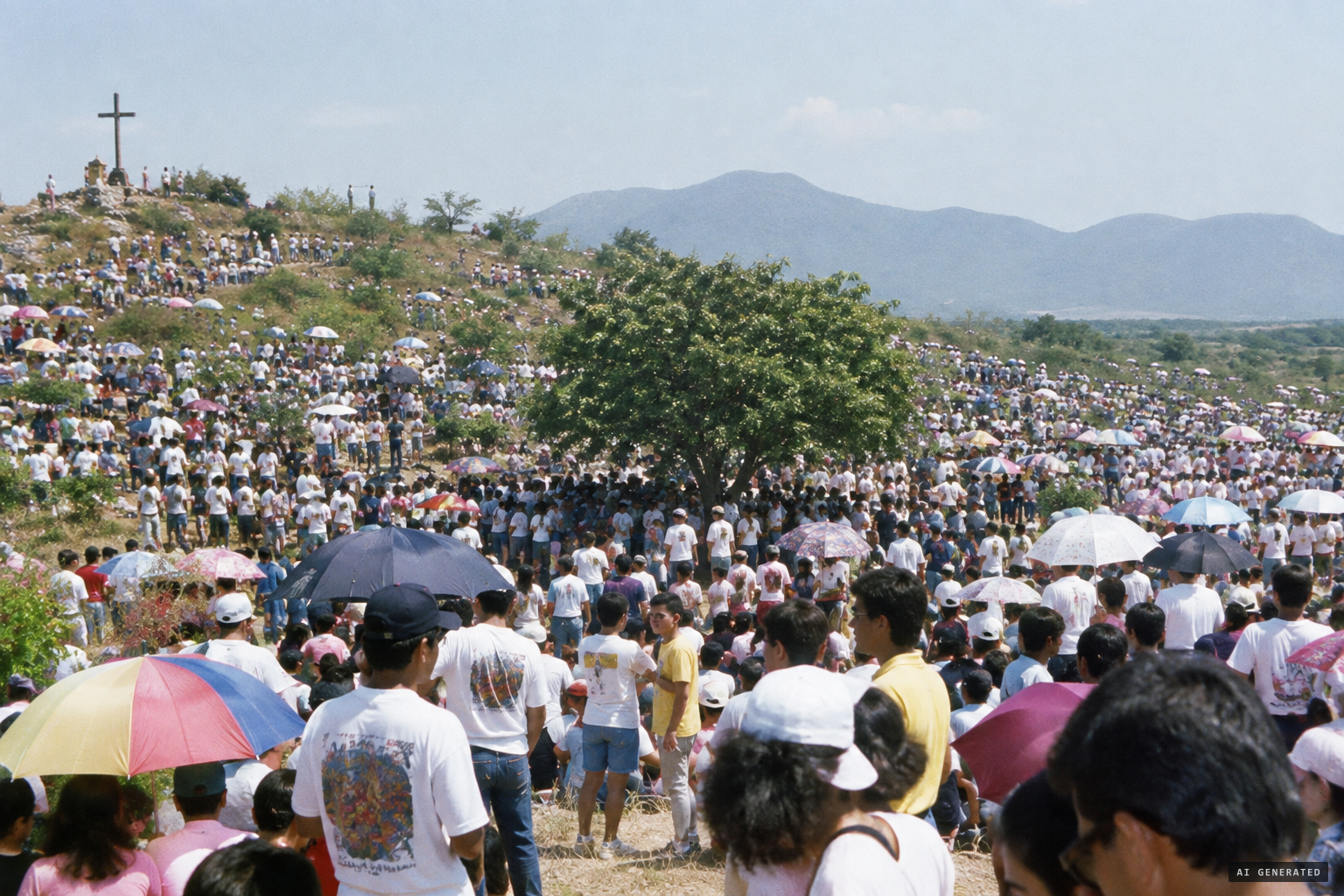 About a million people gather on 6 March 1993