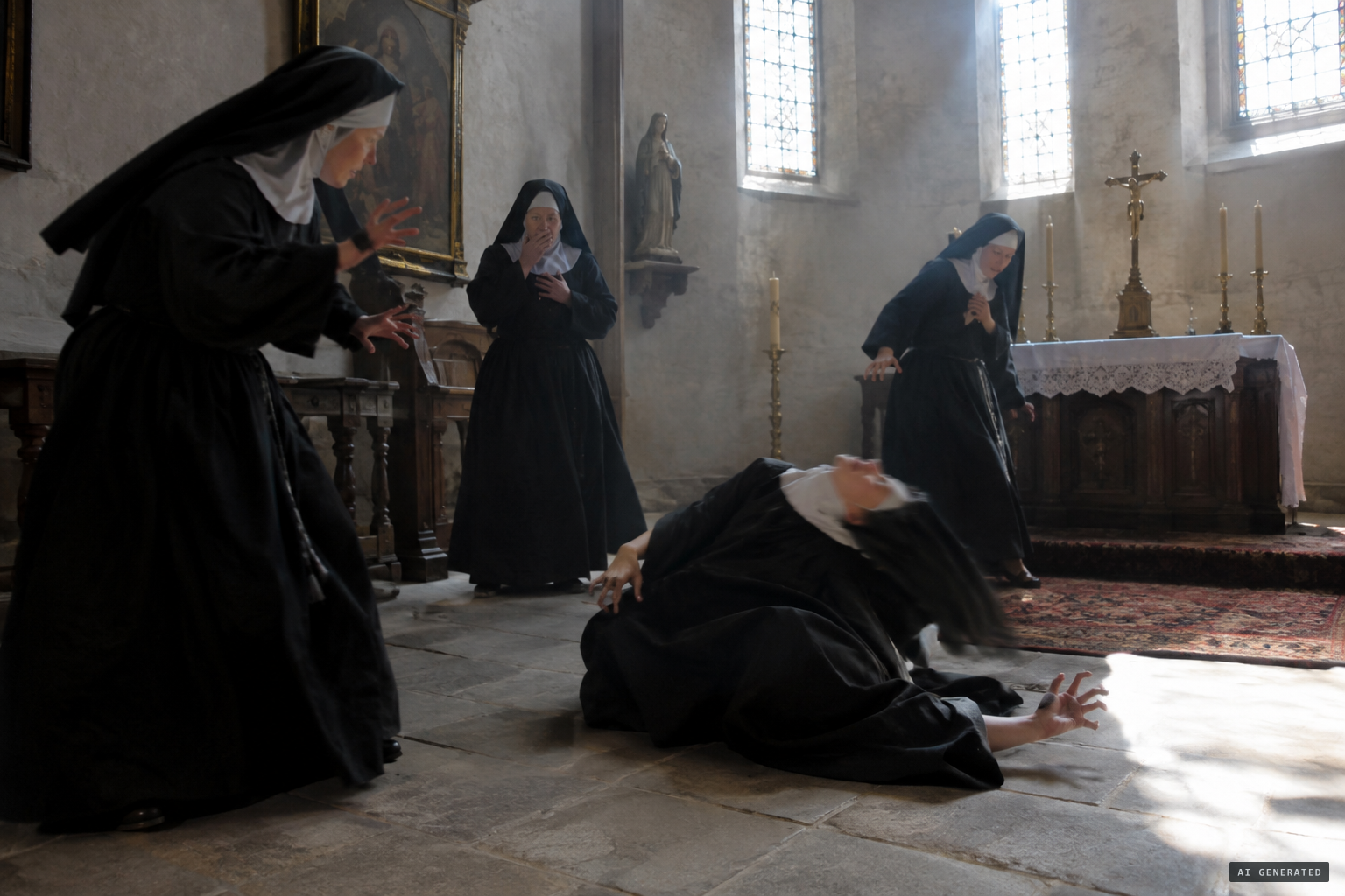 Summer 1609: Madeleine falls into violent convulsions