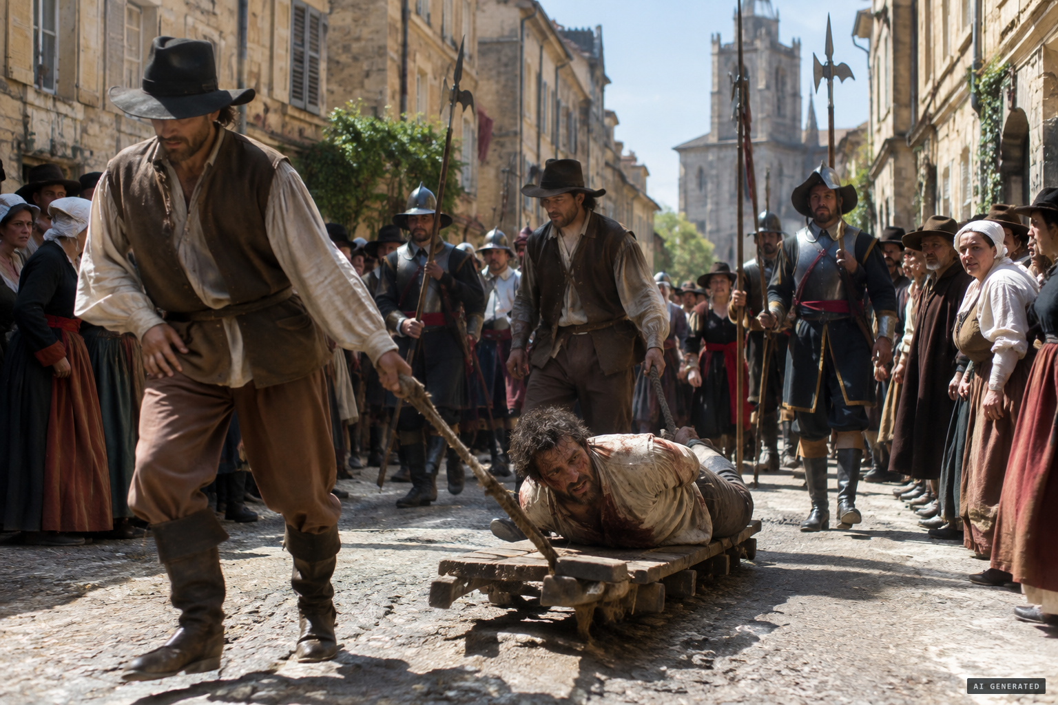 Gaufridy is dragged through the streets of Aix for five hours