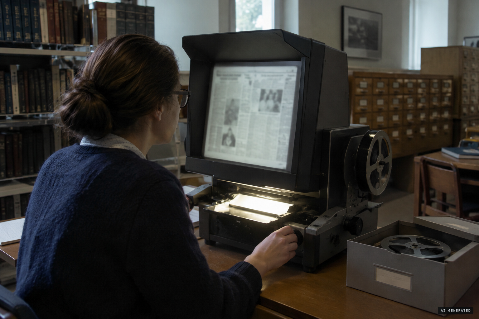 The letter's full text still waits on microfilm