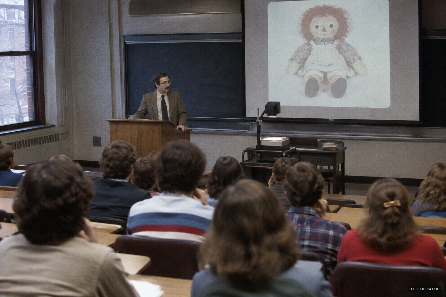 The story spreads through lectures and The Demonologist