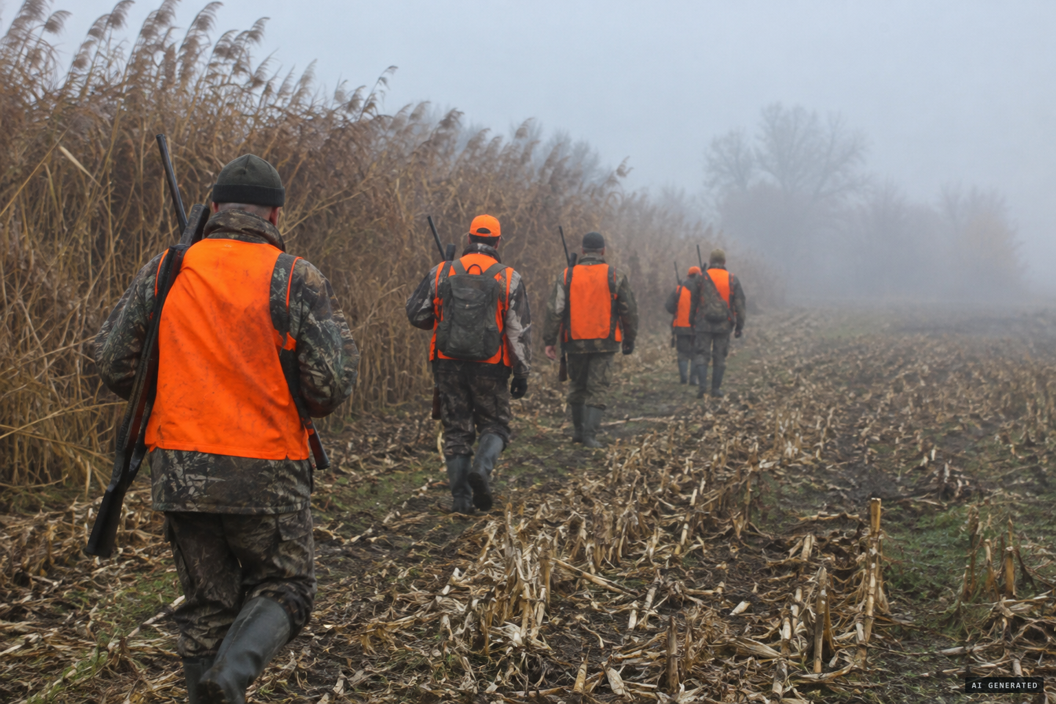 Over 100 hunters in the field daily, and nobody saw anything