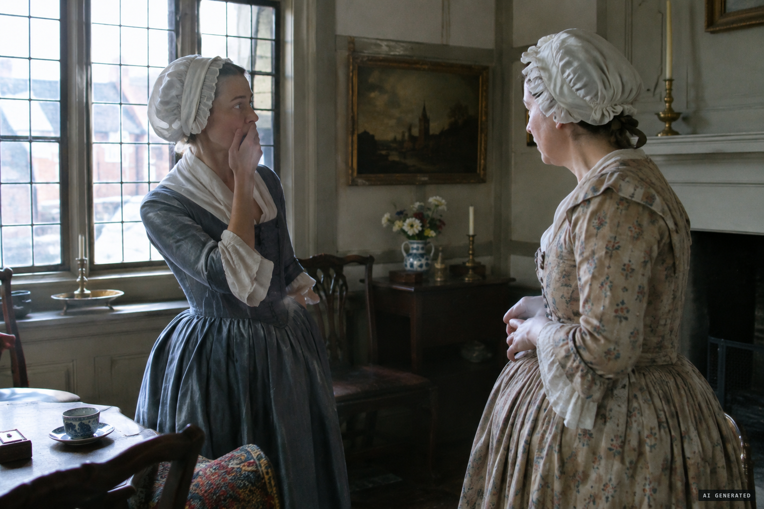 At Captain Watson's, Mrs. Bargrave learns Mrs. Veal was already dead