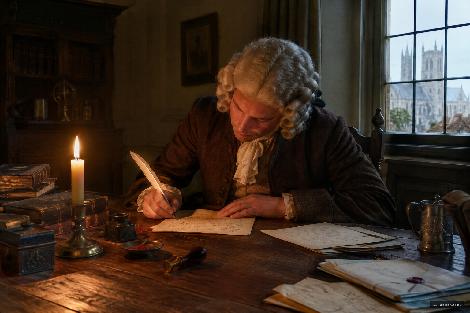 The story is written down and sent by letter
