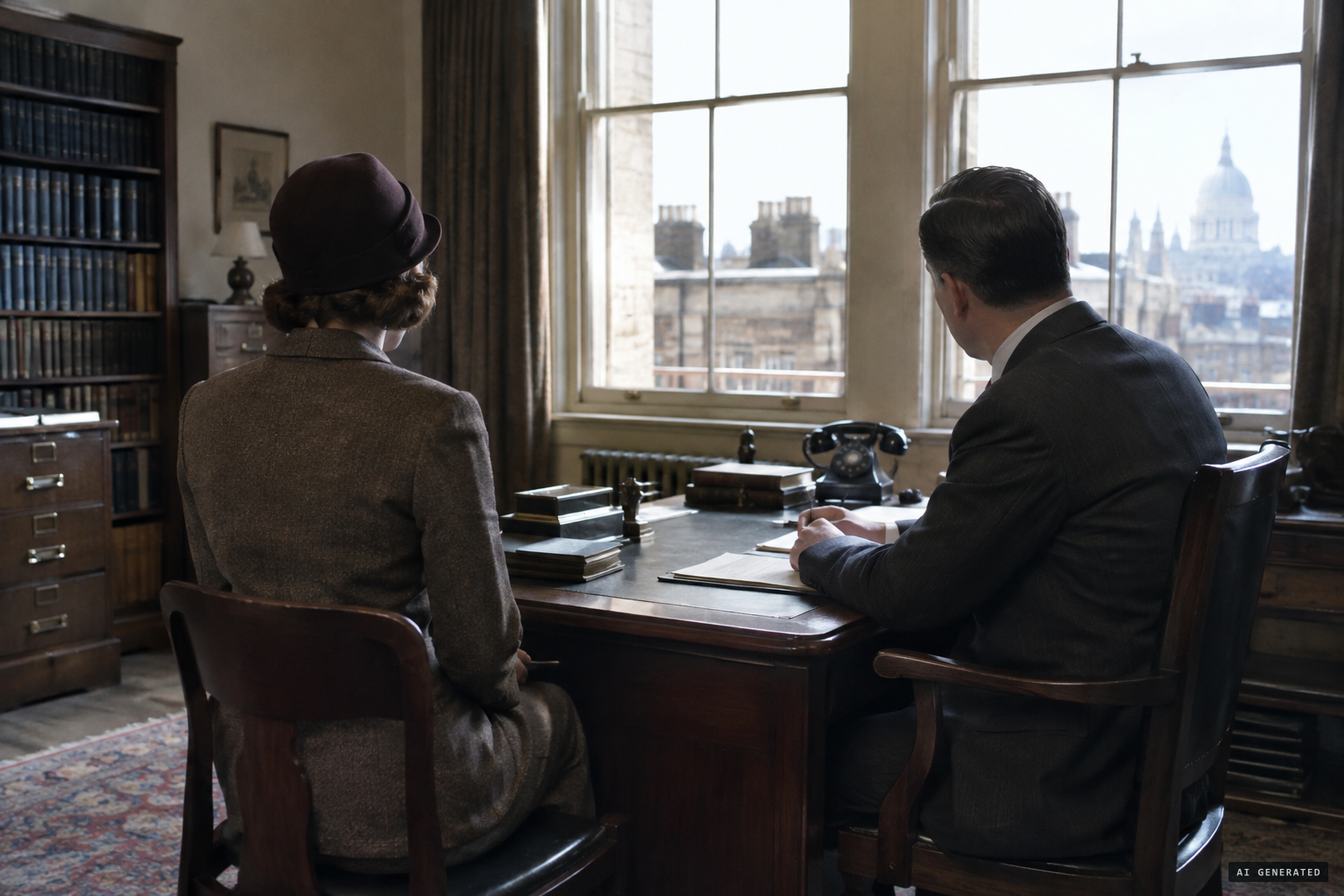 Mrs. Keel confides in Fodor after the second sitting
