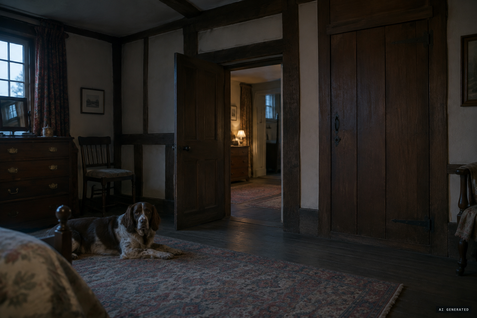 The sightings and the dog's behaviour stay unexplained