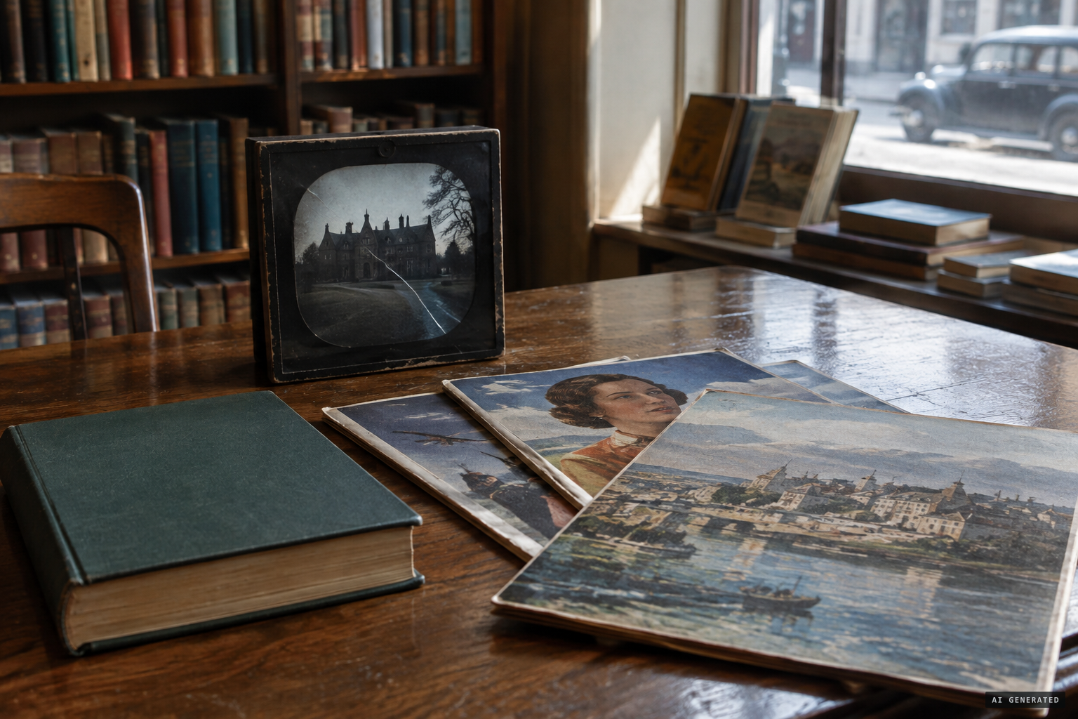 The case in print, and the cracked lantern slide in the Garrett collection