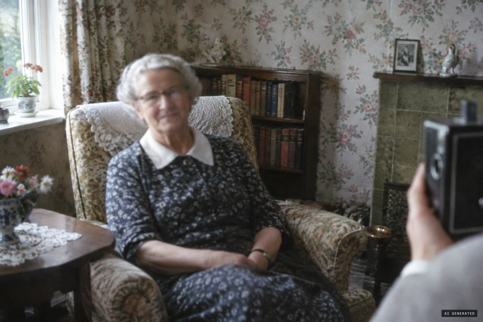 Smith's theory: an earlier shot of her mother in an armchair
