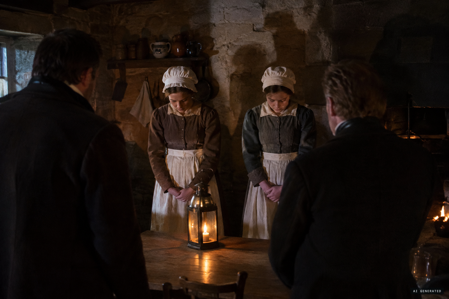 The two servant lasses strictly examined