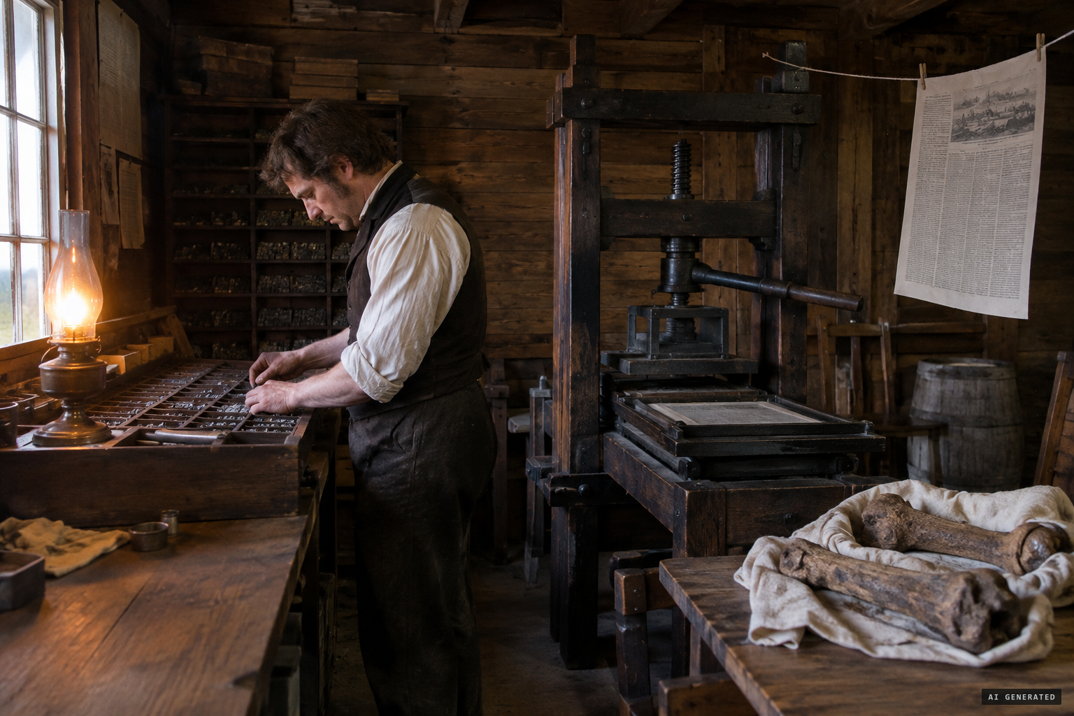 Colonial newspapers fill with talk of the bunyip and its fossil bones.