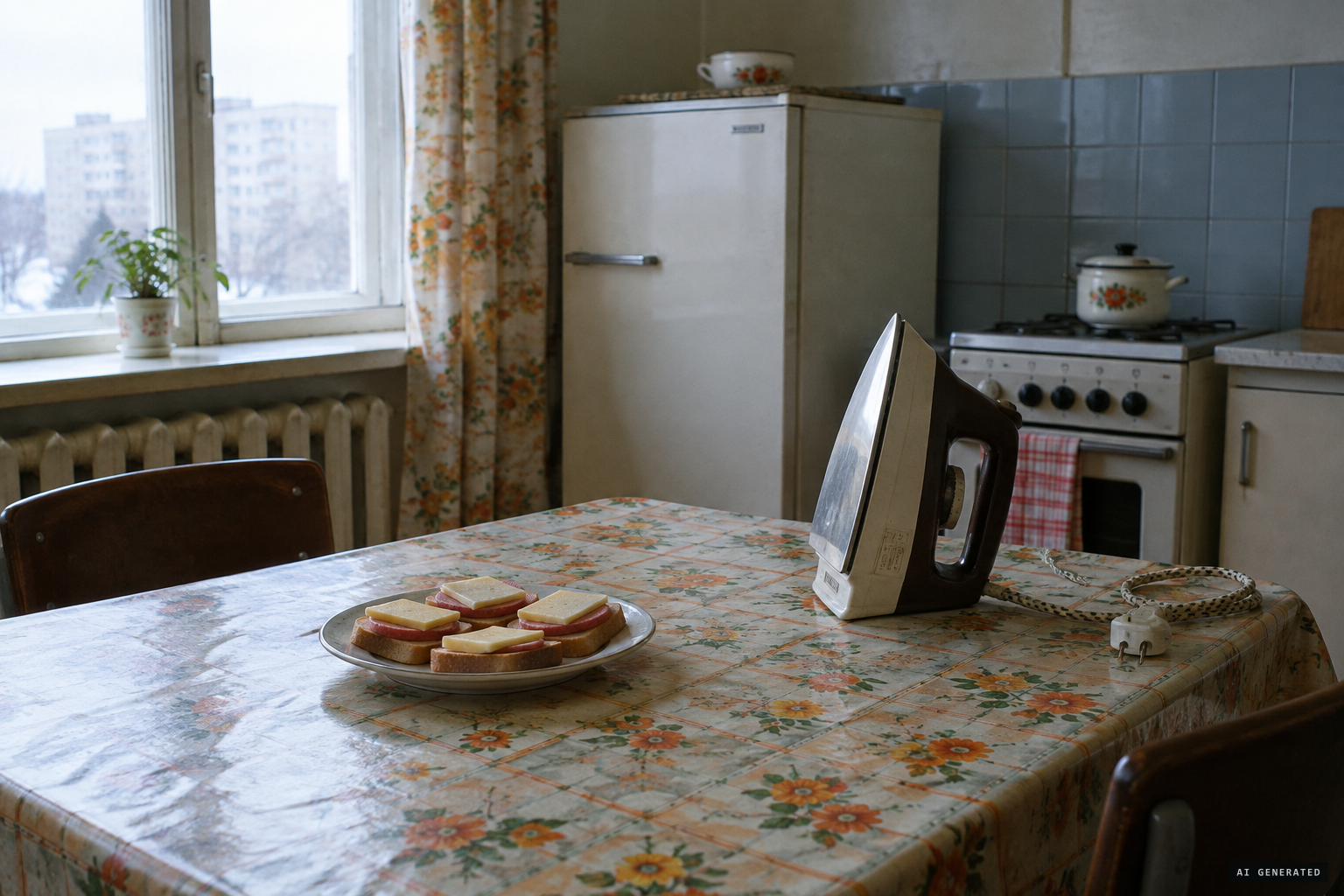 Sandwiches found made on the kitchen table