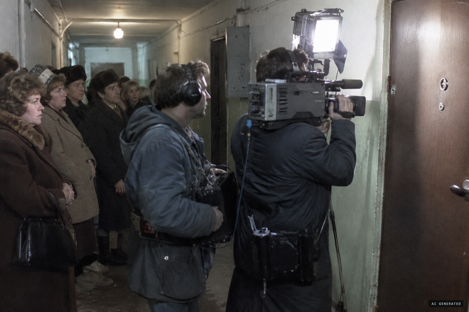 Central Television comes to film "Who's There?"
