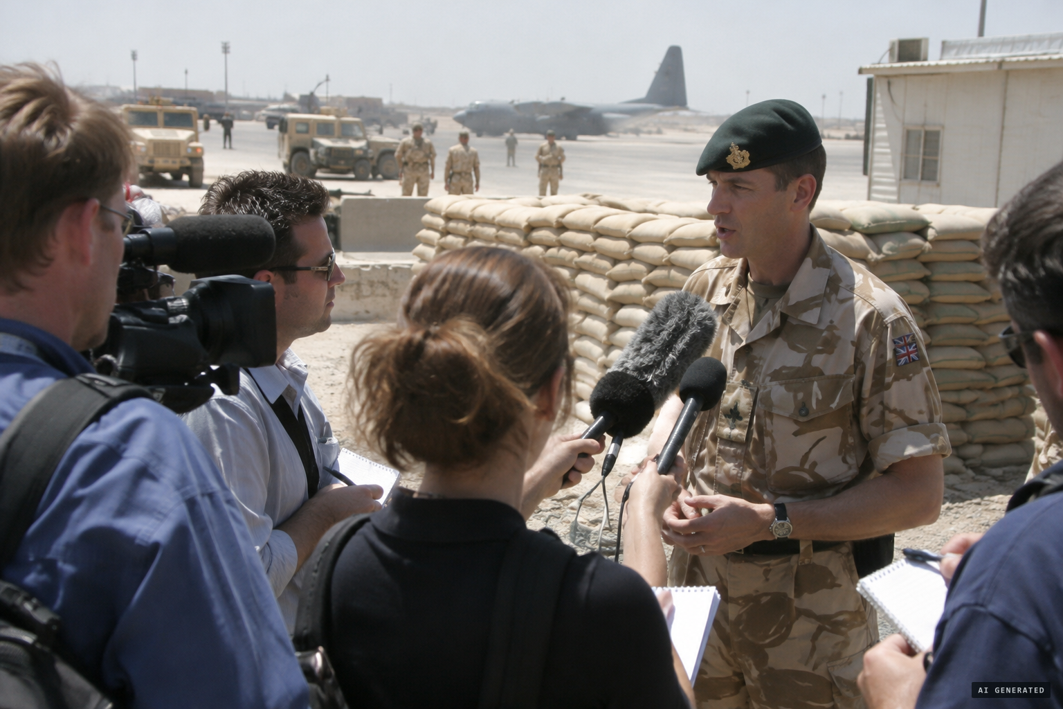 Maj. David Gell: "We have not released giant badgers in Basra"