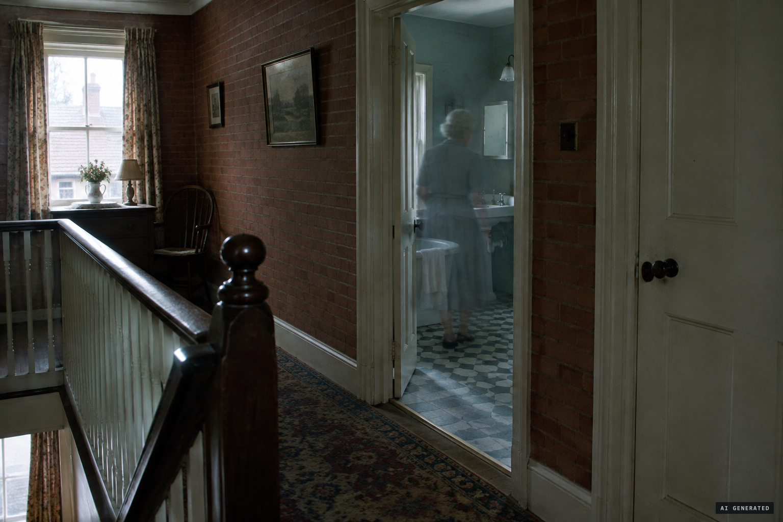 Later lore: an elderly woman in grey seen in 1950