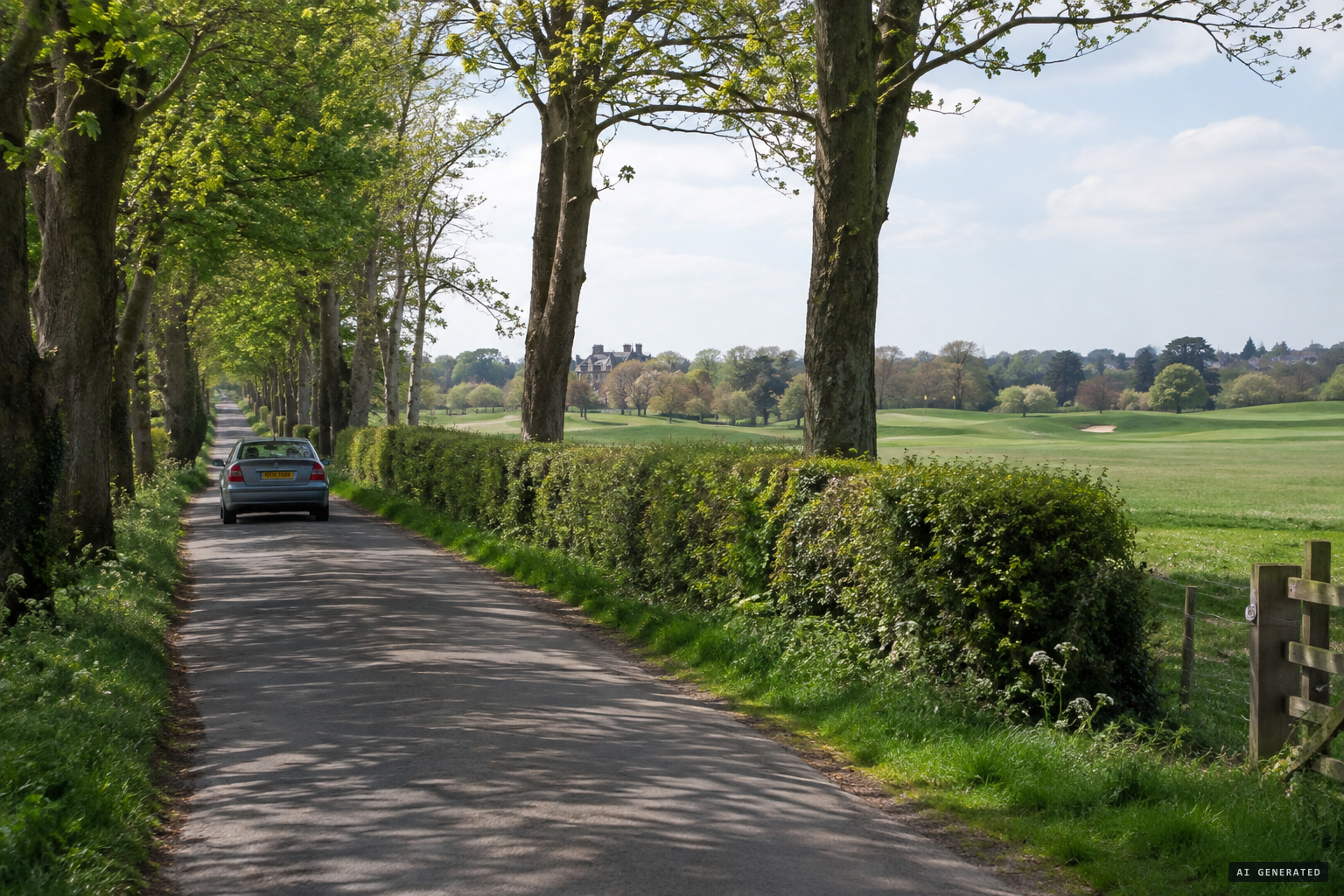 Green Drive, the wooded private road on the edge of Lytham