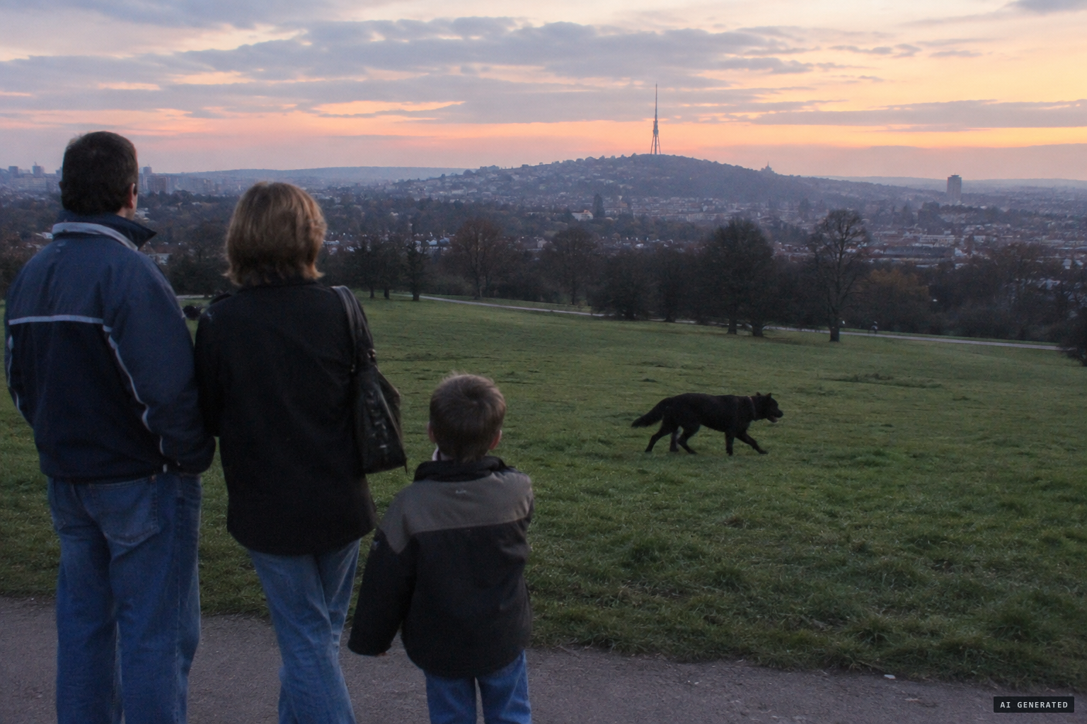 A black animal the size of a Labrador, walking like a cat, seen near Crystal Palace.