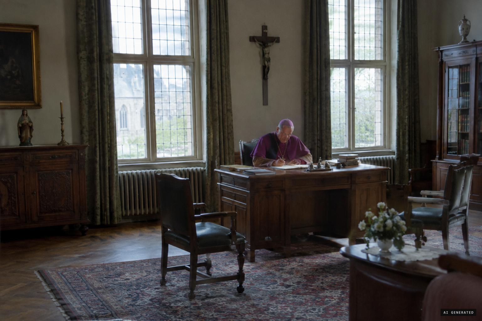 Bishop Charue declares the apparitions authentic, 2 July 1949