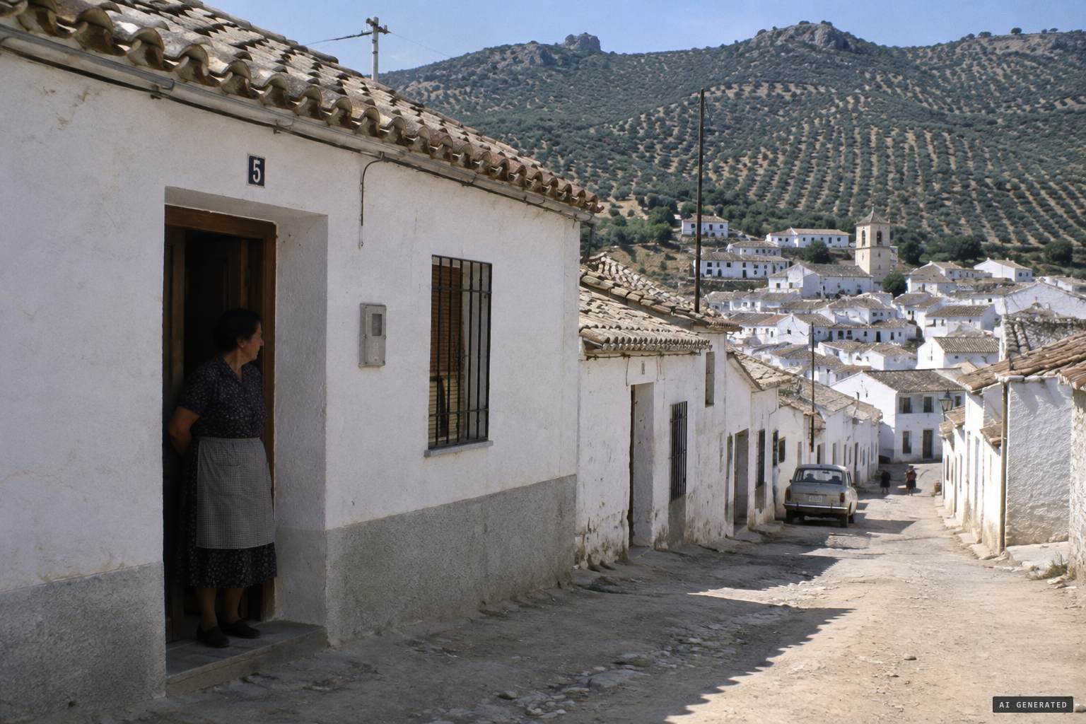 Bélmez de la Moraleda and the house at Calle Real 5, later La Casa de las Caras