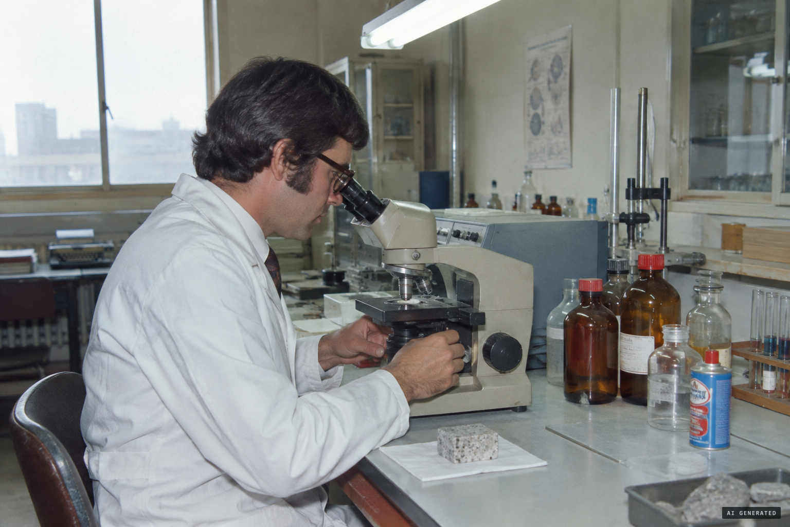 Analyses pointing to silver salts and chemical stains