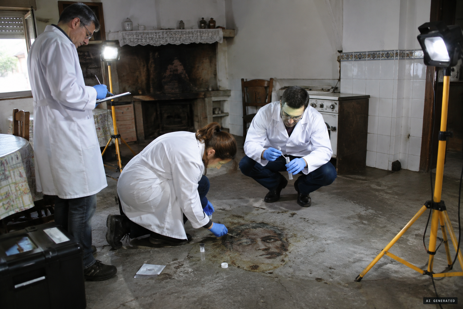 Forensic team concludes the images weren't made with paint