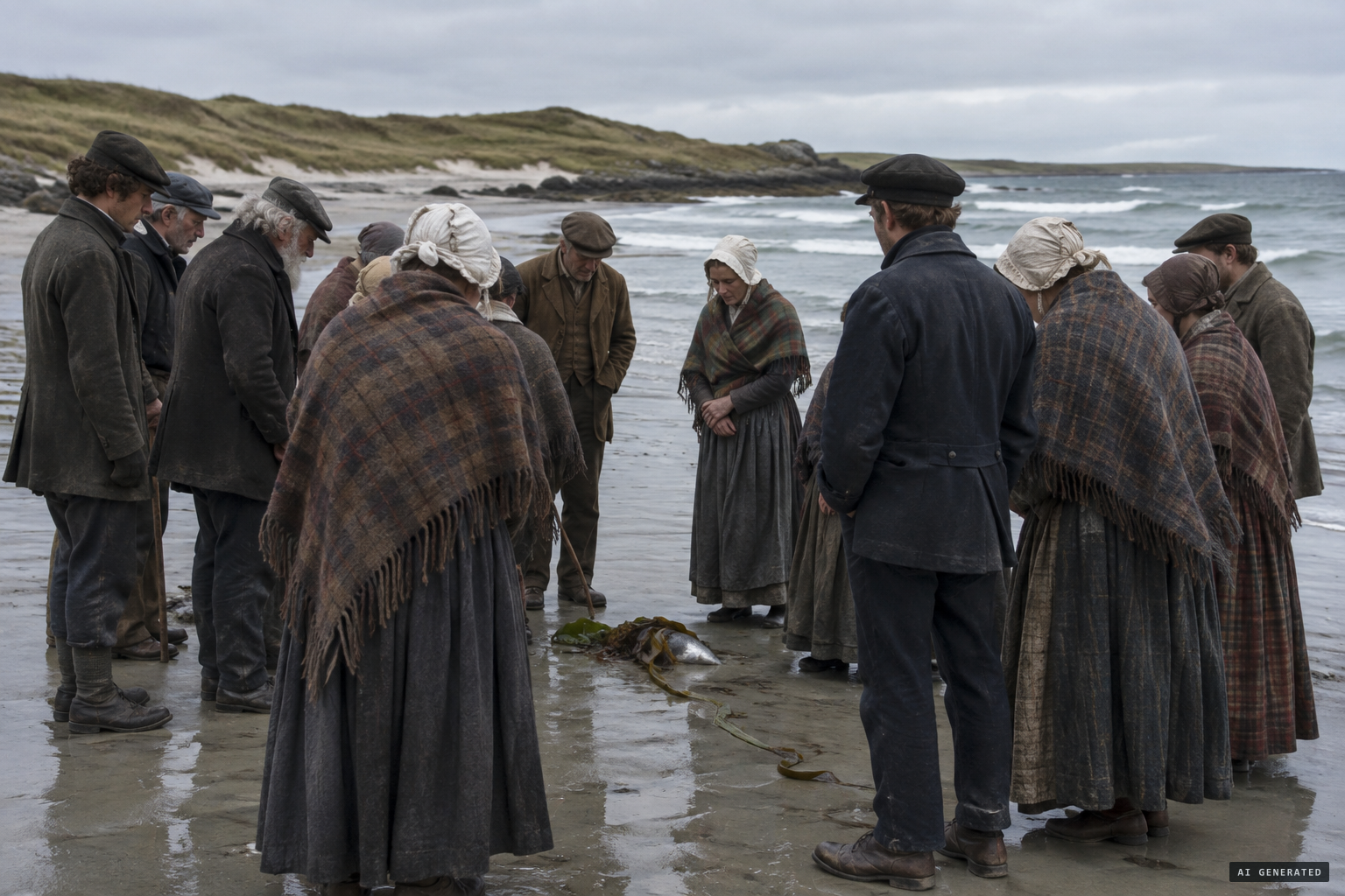 Crowds gather, sure they have seen the mermaid at last