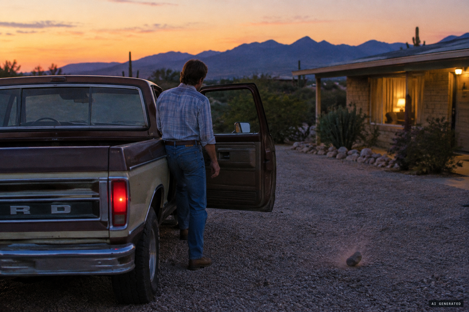 The attacks start each evening around the time Richard comes home from trucking