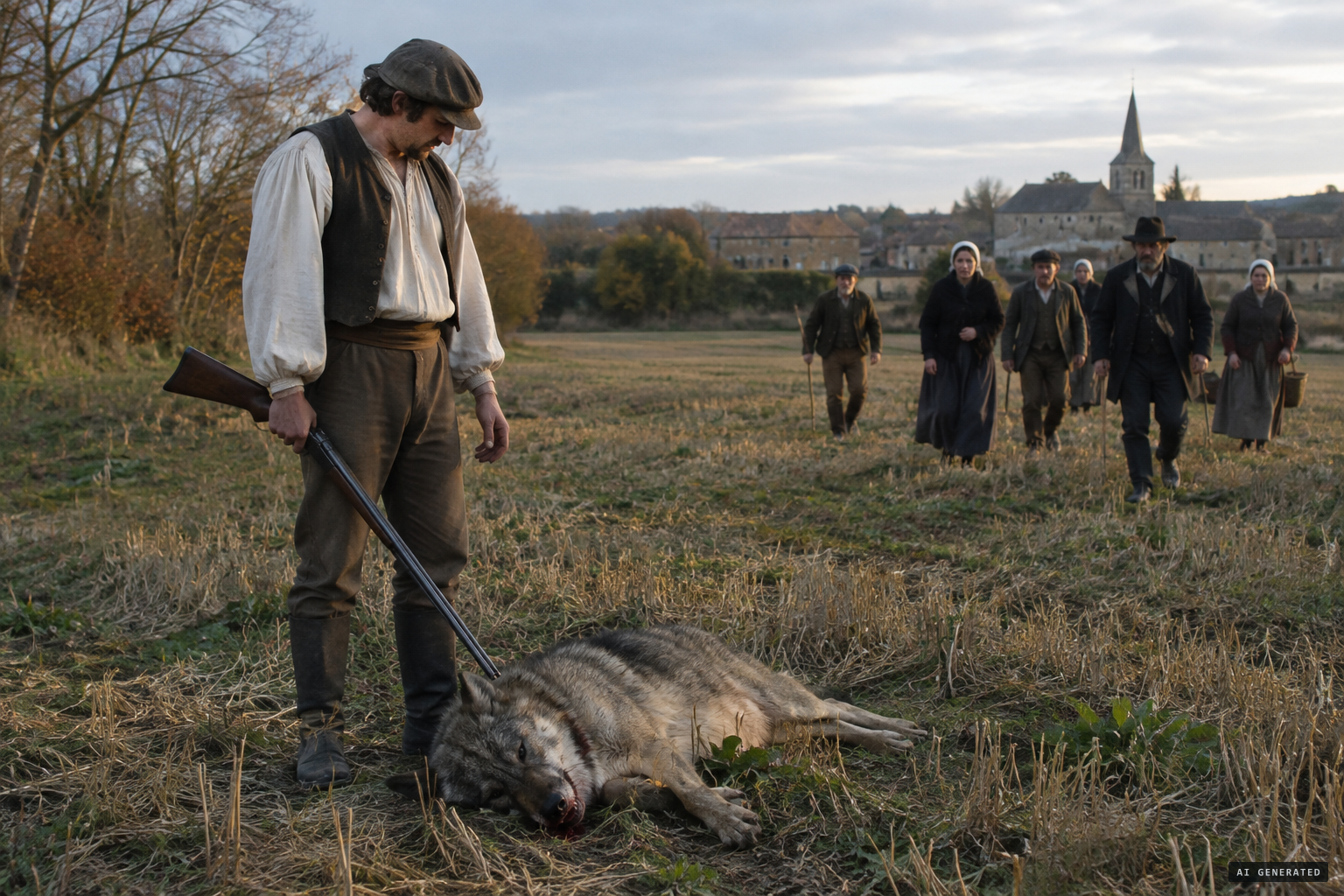 The last wolf of the region killed at Chaingy in 1868.