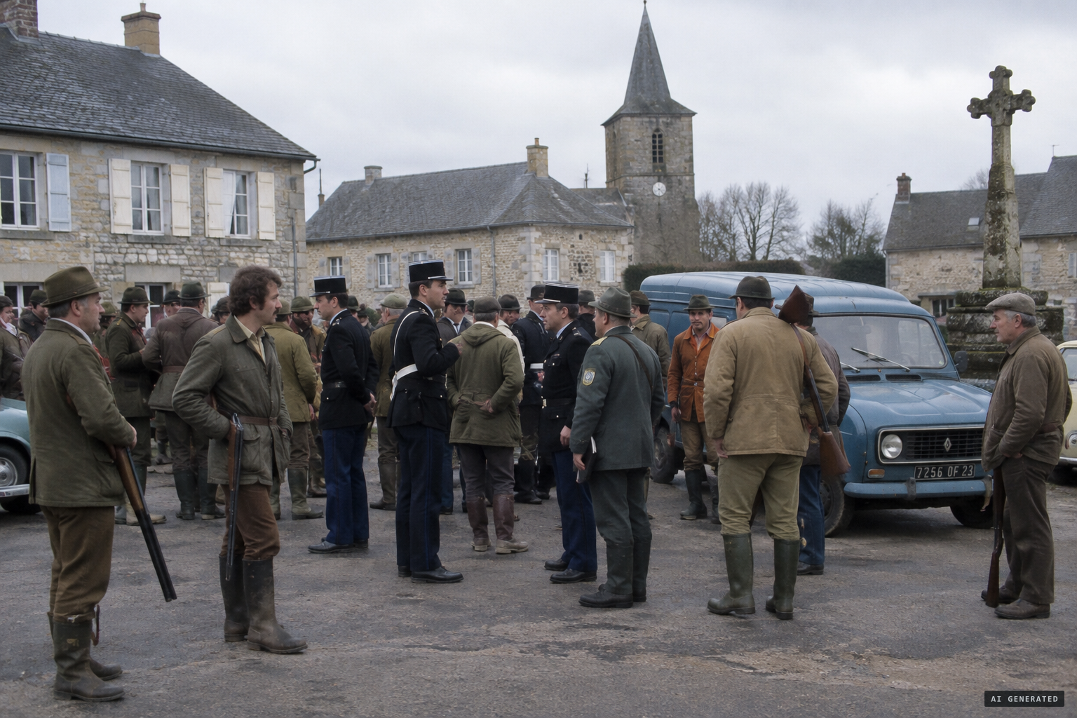 The mayor and the lieutenant de louveterie raise about 30 men