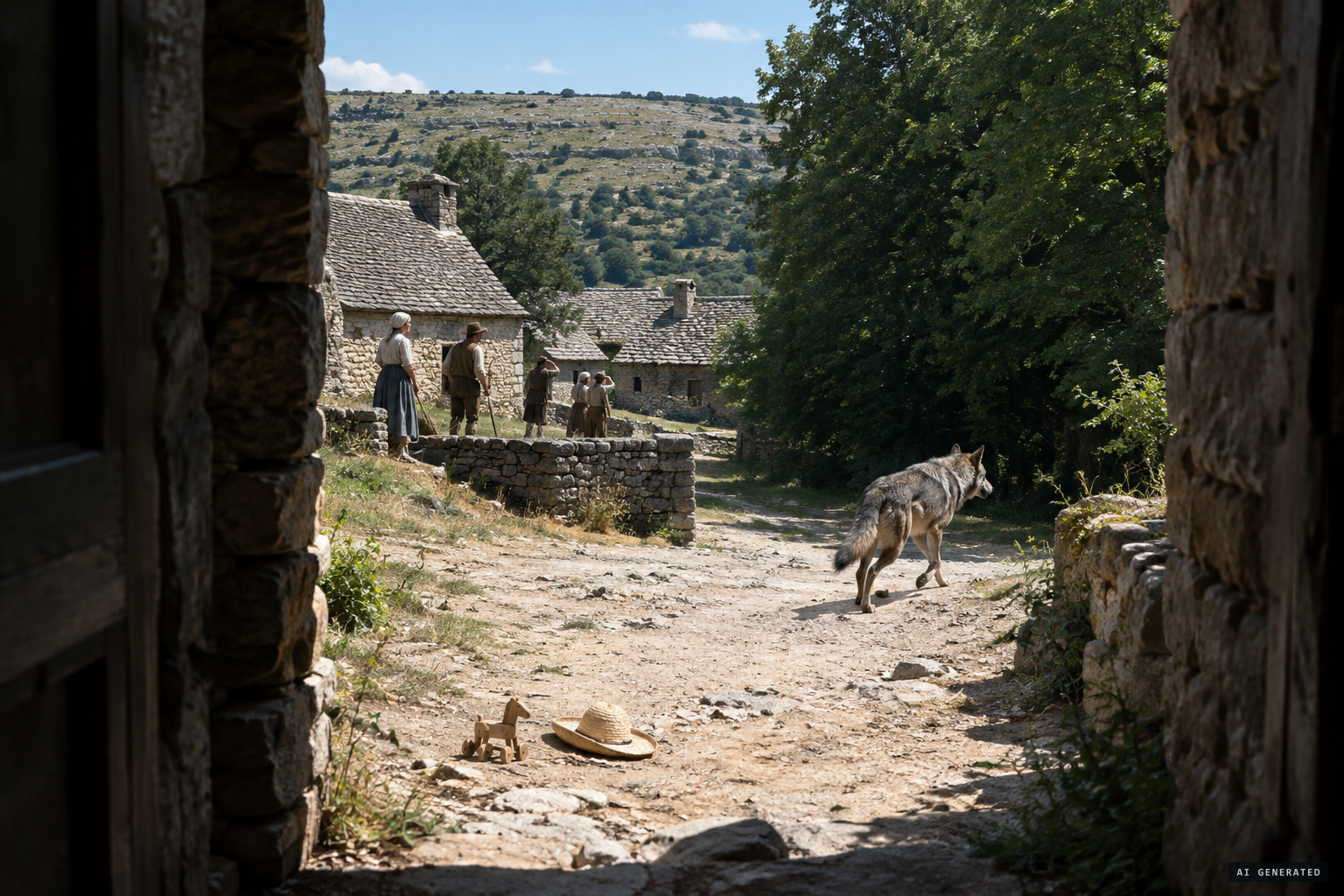 On the eve of Saint John the beast carries Pierre-Jean Mauri toward the Madasse wood