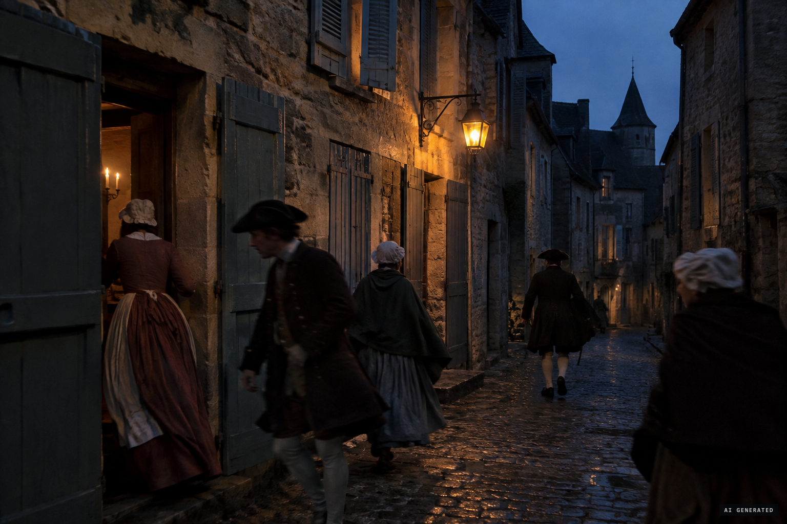 In Sarlat, no one would go out as night fell.