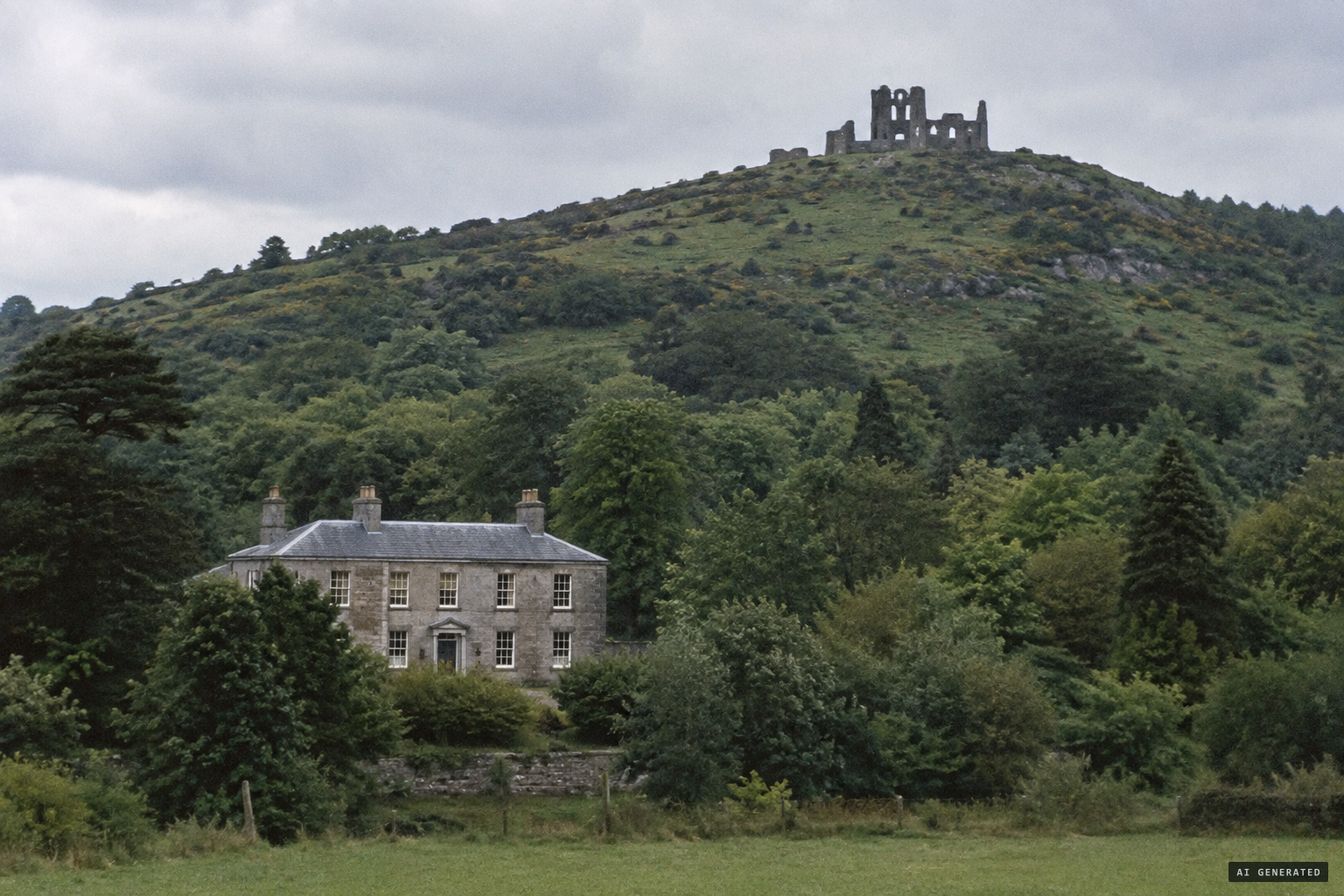 Killakee, below Montpelier Hill and the Hellfire Club ruin