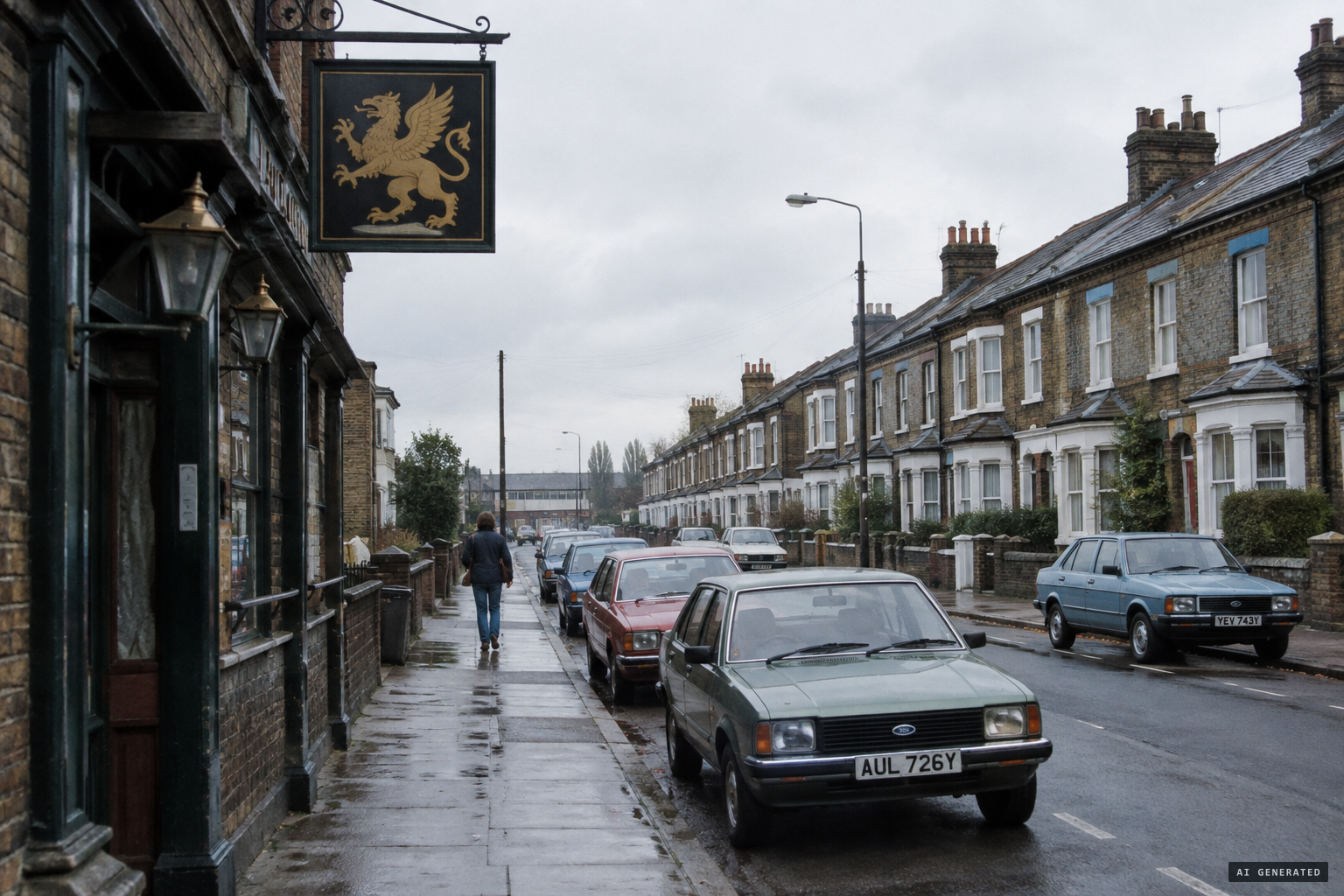 The Griffin pub sign in Brentford