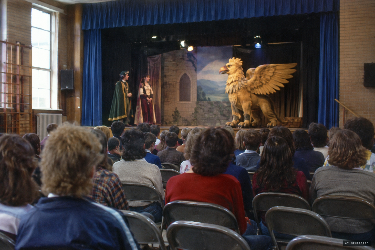 The play The Golden Griffin performed at a local school