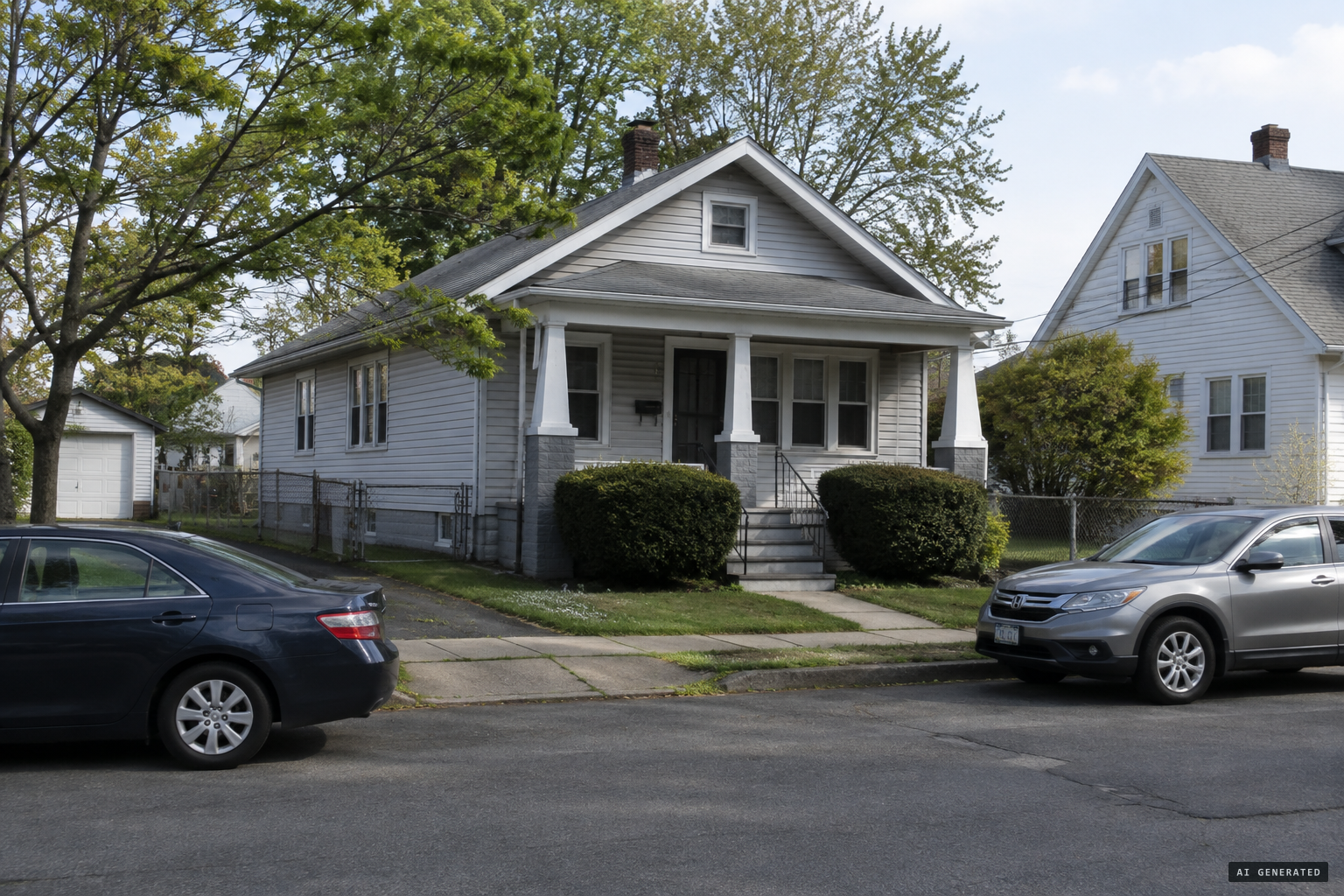 The Lindley Street house still stands