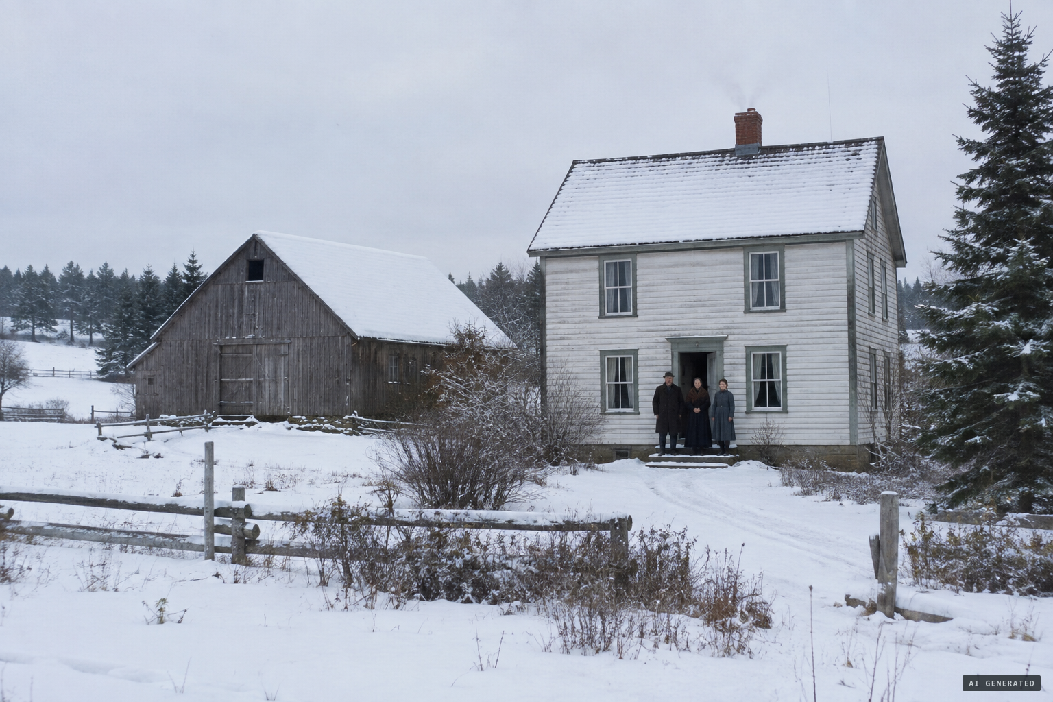 The MacDonald farmhouse at Caledonia Mills, home of Alexander, Janet and Mary Ellen