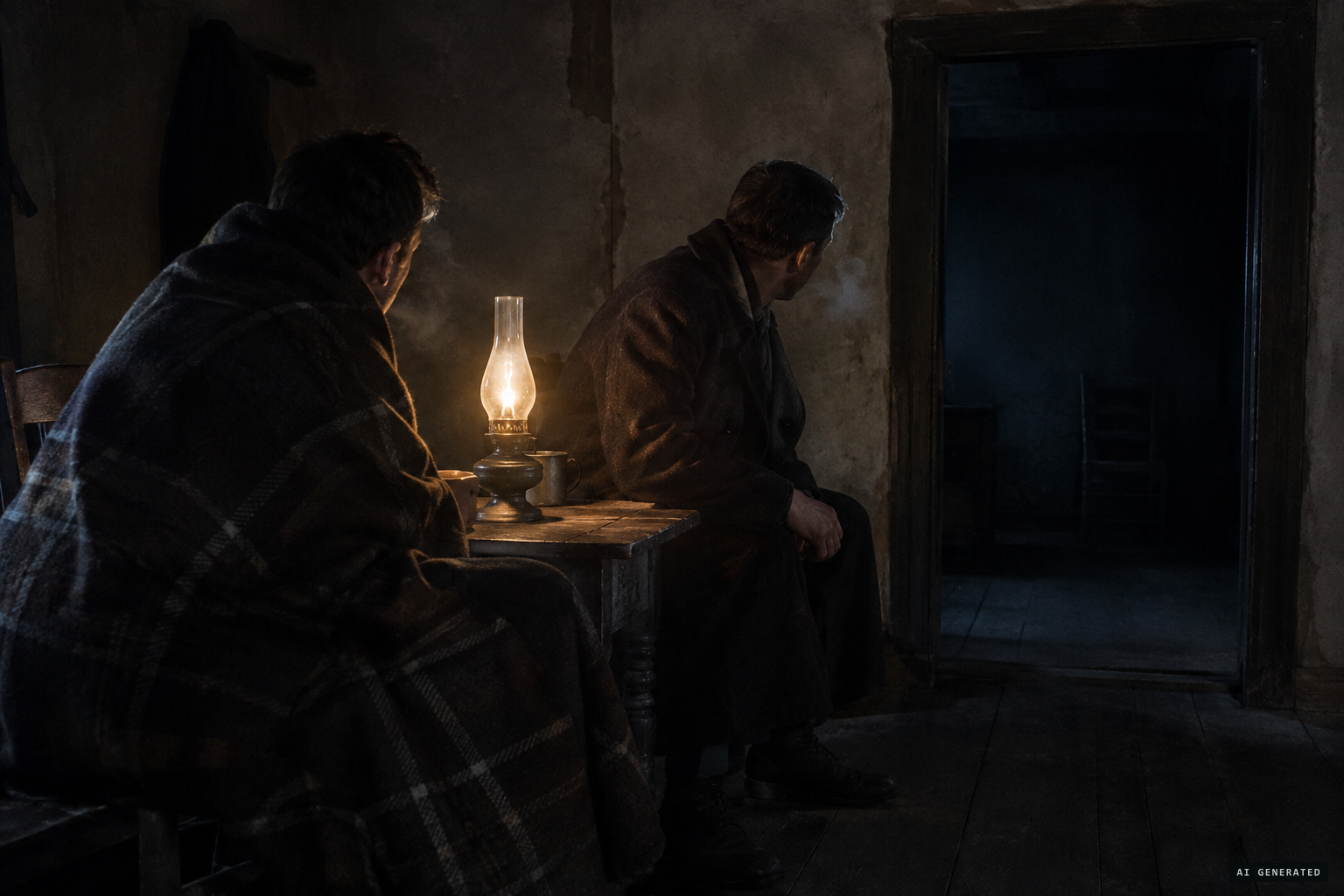 Reporter Whidden and detective Carroll hear footsteps from an empty room