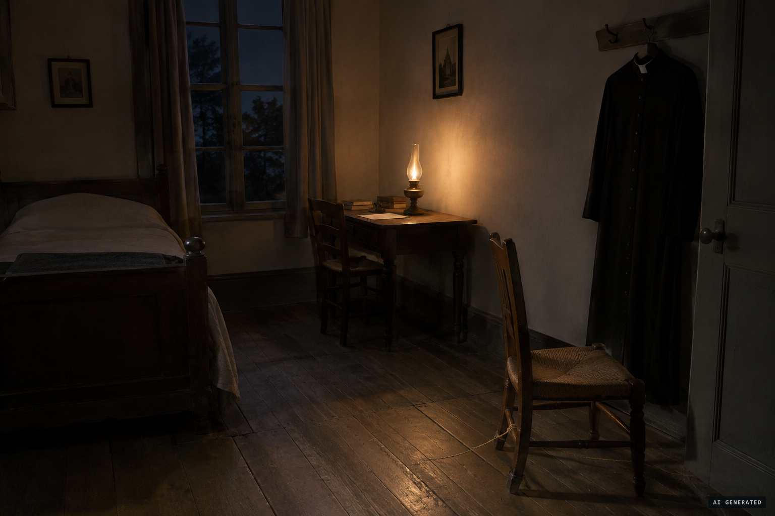 12 October 1875: a secured chair moves by itself in the tutor's room