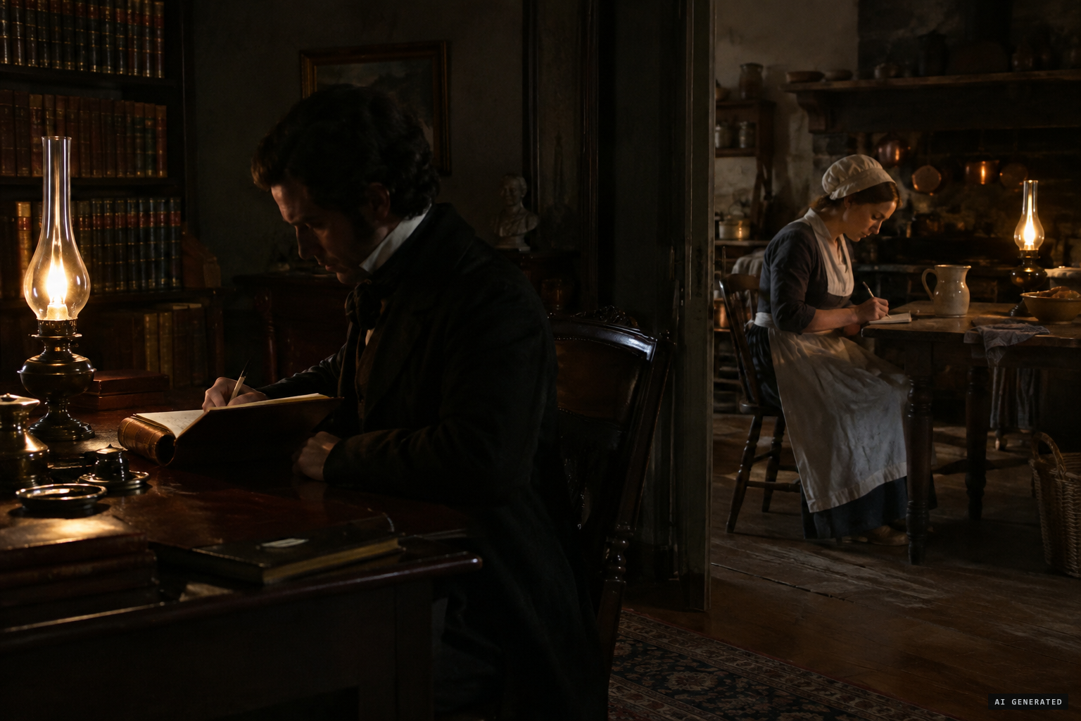 Ferdinand's daily journal and the cook Célina's own diary