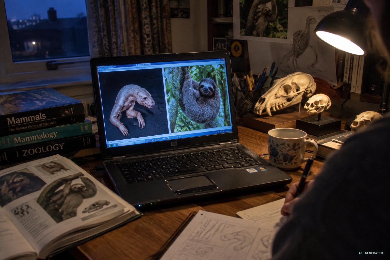 Darren Naish identifies a three-toed sloth from the photographs alone