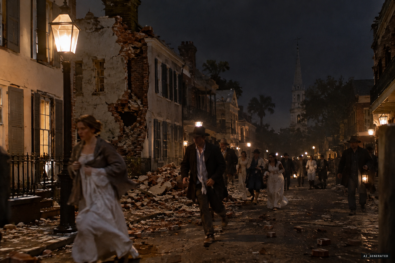 Charleston broken by the earthquake of 31 August 1886