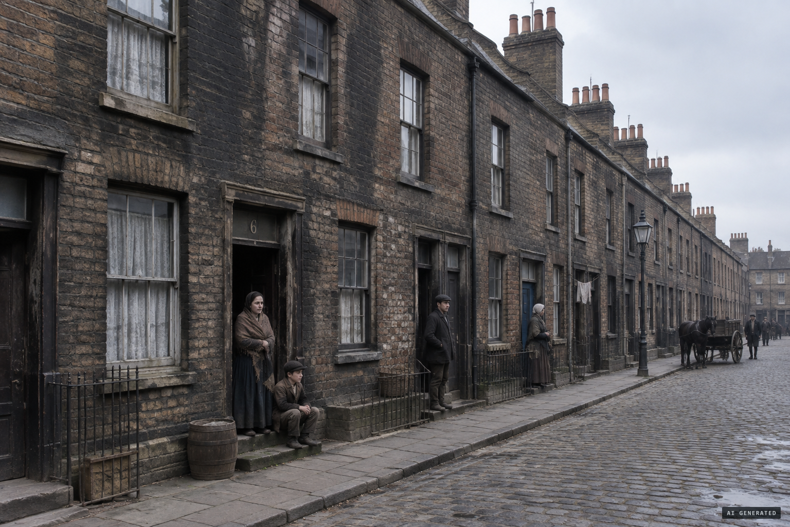 Pond Terrace on College Street, Chelsea, where the Wards and the Parsloes shared number 6