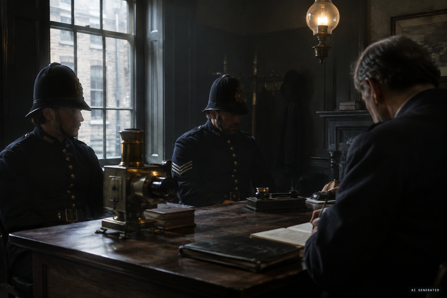 Sergeant Wright and Constable Rice blame James Ward's fits, not a magic lantern